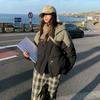 Cotton Suit for Women Short Small New Contrasting Large Size Bread Suit Winter Hooded Cotton Coat Loose Jacket