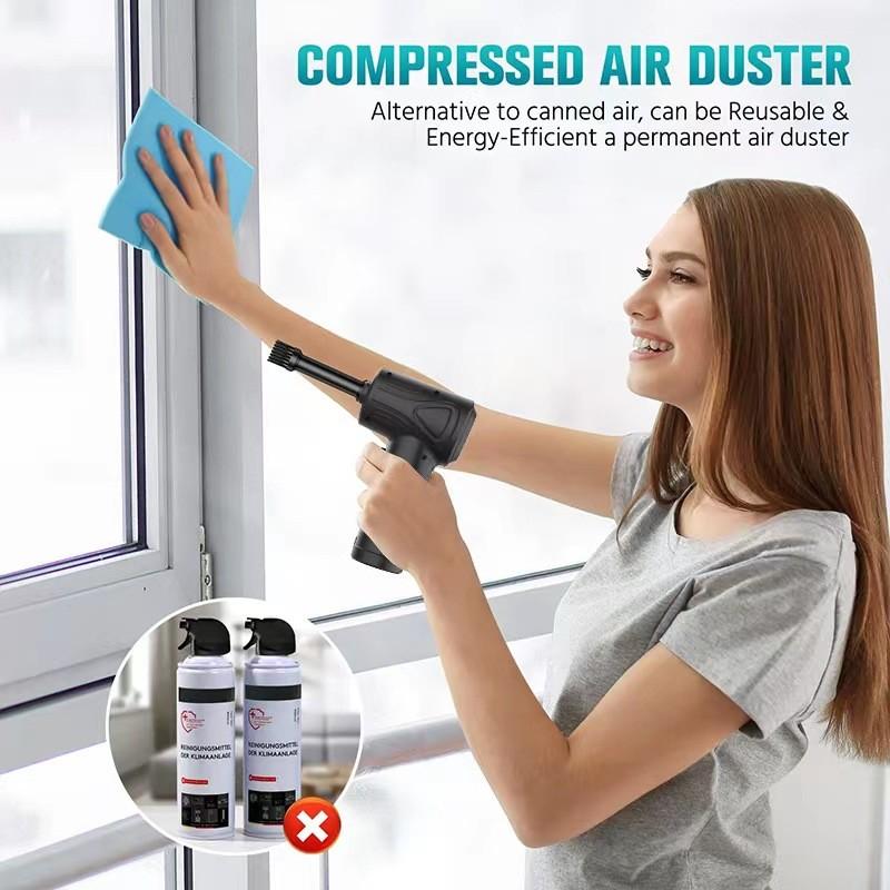 Outdoor Portable Electric Dust Blower Wireless High Power Car Vacuum Cleaner Household Handheld 2-in-1 Air Duster