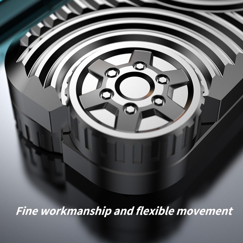 Wheel Edc Push Slider Poker Card Metal Finger Gyro Desk Fidget Toys Adhd Anxiety Relief Decompression Games For Adults Gifts