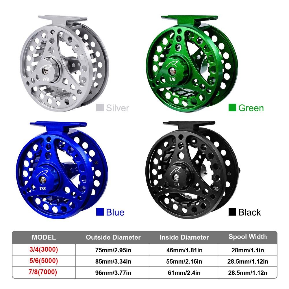 Цельнометаллическая катушка для нахлыста, катушка из алюминиевого сплава с ЧПУ, 3/4, 5/6, 7/8, рыболовная катушка для нахлыста