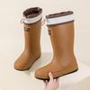 Женские модные высокие резиновые сапоги, водонепроницаемые и нескользящие, резиновые туфли, непромокаемая рабочая обувь для ношения на улице, водонепроницаемая обувь
