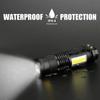 Mini LED Flashlight Zoomable Rechargeable Torch XPE+COB Side Light Emergency Flash Lamp For Outdoor Camping Lighting Lantern