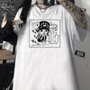 ONE PIECE Джоба Аниме Мужская Женская Летняя Футболка Повседневная Спорт Фитнес Свободная Большемерная Удобная Хлопок Короткий Рукав Аниме Y2k