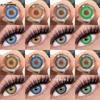 Color Contact Lenses Brown Fresh Annual Disposable Lenses Green Comfortable Natural Contact Lenses Colored Soft Lenses for Eyes 1 Pair