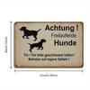 German Dog Phrase Metal Sign, 20x30cm.