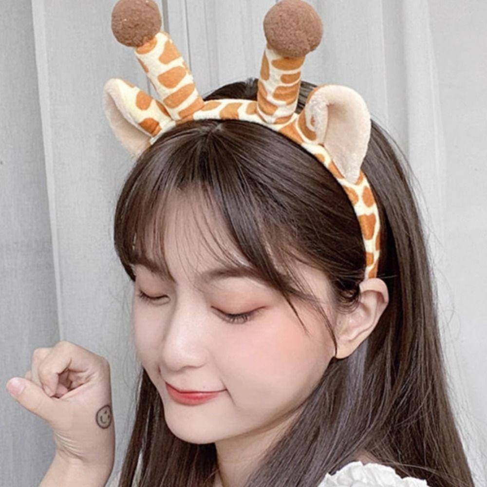 Giraffe Ears Animal Hairbands Korean Style Face Washing Hair Hoop  Girls/Female