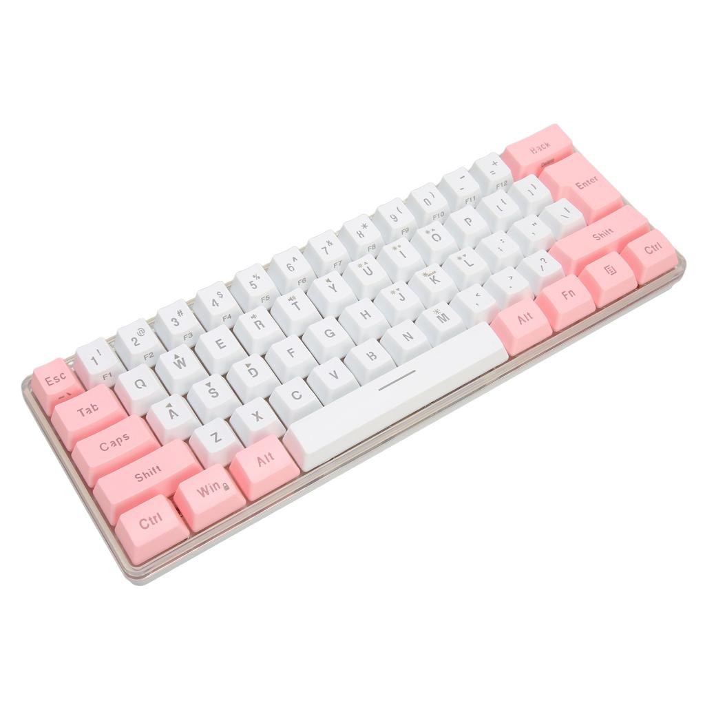 Игровая клавиатура USB 61 клавиша Контрастная цветная подсветка RGB Разделение клавиш Механическая проводная клавиатура