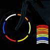 accessories Originality Motorcycle Tyre Warning Stickers Decorative Strips Hub Reflective Sticker