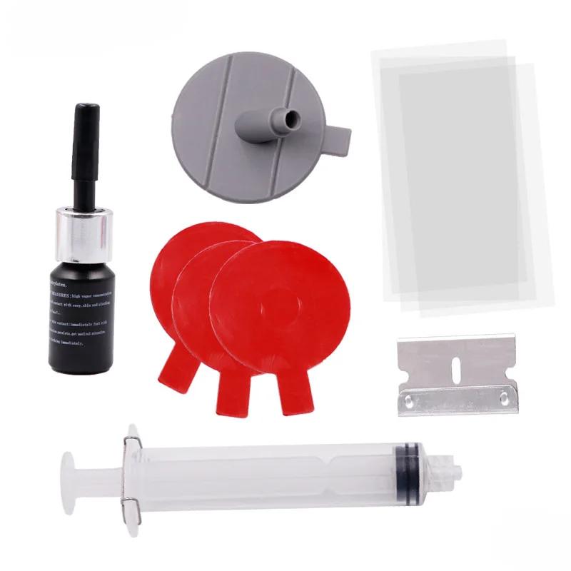 Комплект для самостоятельного ремонта лобового стекла автомобиля, набор инструментов для восстановления лобового стекла, большой набор для ремонта трещин и сколов автомобиля