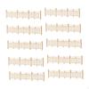 10 Decorative Miniature Fences, 1:50 Scale, Wooden, for Model Railways And Garden Accessories.