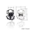 BLINGBAY Women's Vintage Gothic Spider Ring Black Gemstone Statement Adjustable Finger Jewelry for Halloween Party