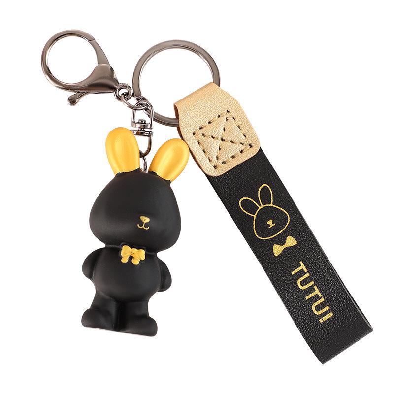 Брелок-бабочка из смолы в виде кролика - милый кулон в виде белого кролика, украшение на сумку для пары, креативные подарочные украшения