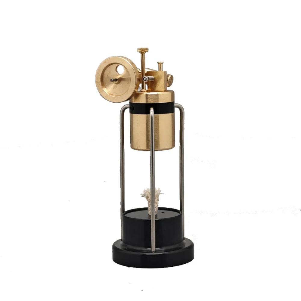 Retro Miniature Steam Engine Model Aluminum Alloy High-speed Rotating Mechanical Physics Science Experiment Device Ornament
