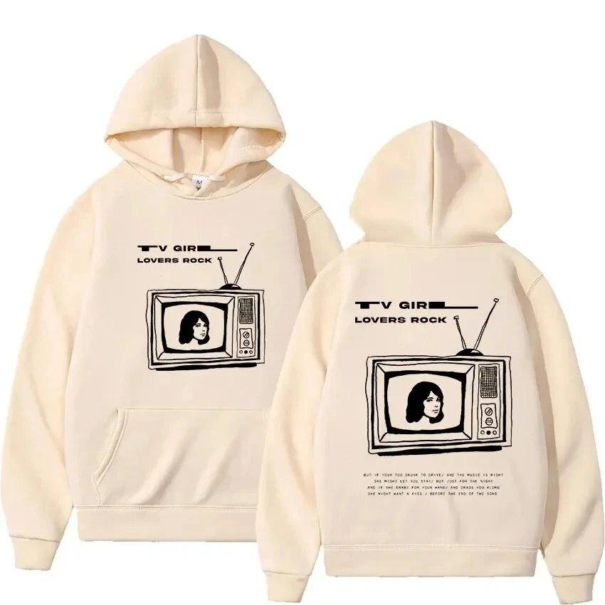 Толстовки с принтом TV Girl, унисекс, женские повседневные модные уличные толстовки, толстовки большого размера, пуловеры в стиле хип-хоп, спортивные костюмы, одежда унисекс