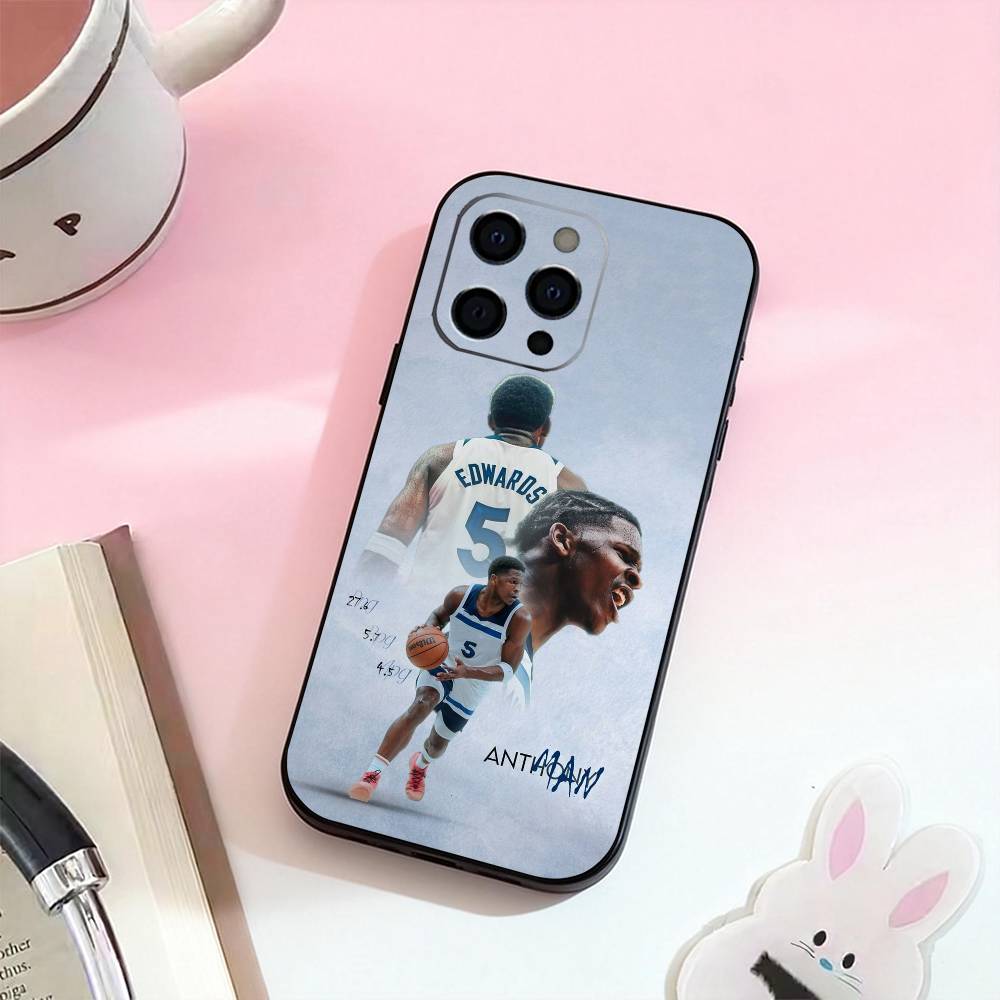 A-Anthony E-Edwards Antman 5 Phone Case For iPhone 17,16,15,14,13,12,11 Plus,Pro Max,Soft Silicone Black Cover