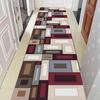 Geometric Living Room Area Rug Wood Stripe Corridor Hallway 3D Carpet Rug Home Decor Bedroom Kitchen Mat Balcony Floor Mat