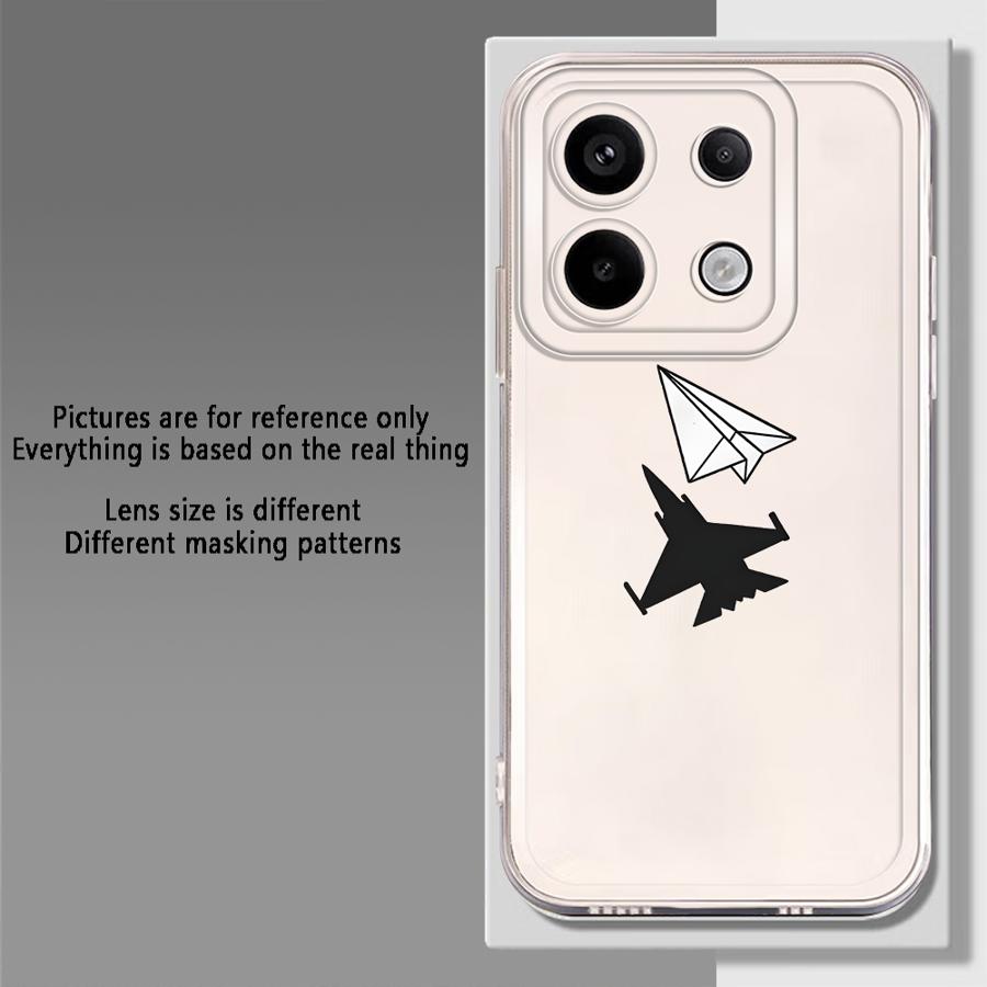 Чехол-органайзер с рисунком самолета для Xiaomi Redmi Note 14 Pro Plus A4 11S 13C 12S 14C Note 13 9 10 12 10S 11 Мягкая накладка на телефон