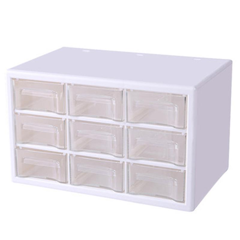Пластиковый ящик для хранения ювелирных изделий Jiugongge, настольный, для ювелирных изделий, косметики, многослойный, прозрачный, ящик для комода, косметичка