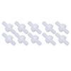 10PCS Barb Check Valve PP Plastic Ozone Resistant Diaphragm Single Way Water Stop Valve 7.9mm Translucent