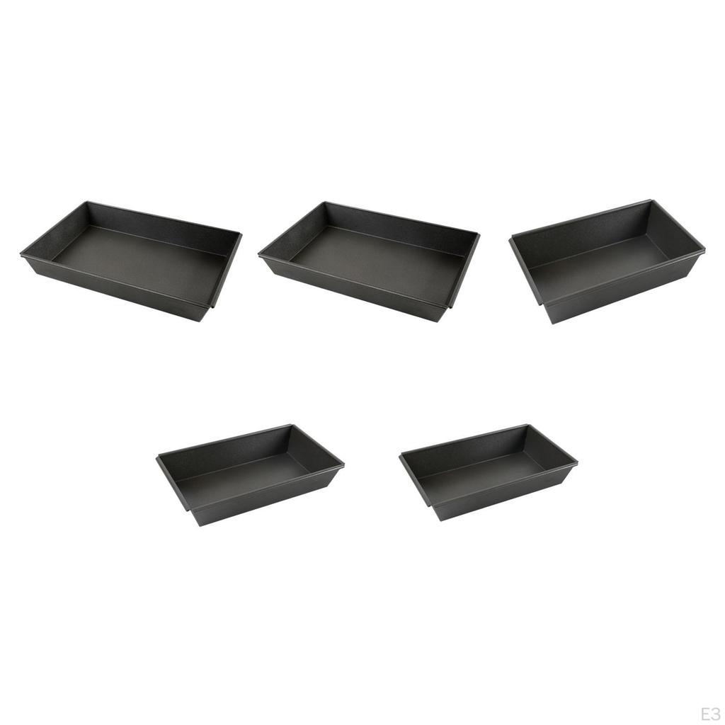 Detroit Styled Pizza Pan Baking Sheet Food Tray Nonstick Easy Clean Pre Seasoned Bakeware Deep