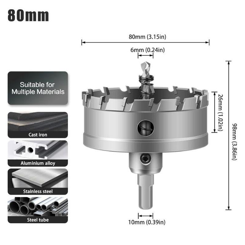 Карбидное сверло для кольцевой пилы, фреза для сверления металлических сплавов из нержавеющей стали