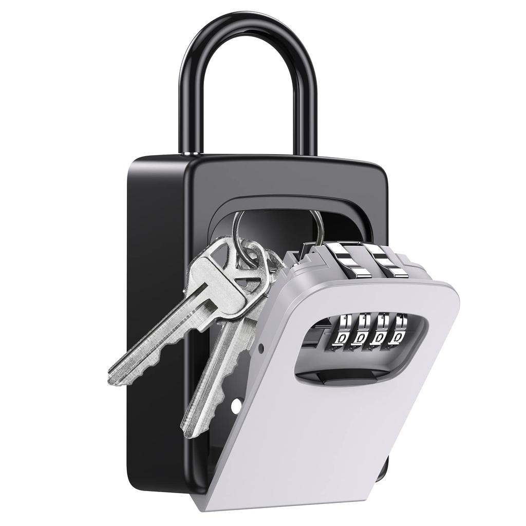 Security Key Wall Key Dial 4 Digit Dial Small Key Large Interior PIN Construction Key Crime Instruction Manual Included Box, Hanging, Box, Padlock,