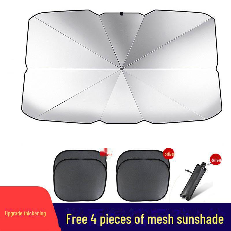 Автомобильный солнцезащитный зонт - складной теплоизоляционный чехол для лобового стекла