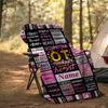 Occupational Therapy Occupational Therapy Work Of Heart Outdoor Customize Your Name Blanket Comfortable Soft Lightweight Allseason Multipurpose