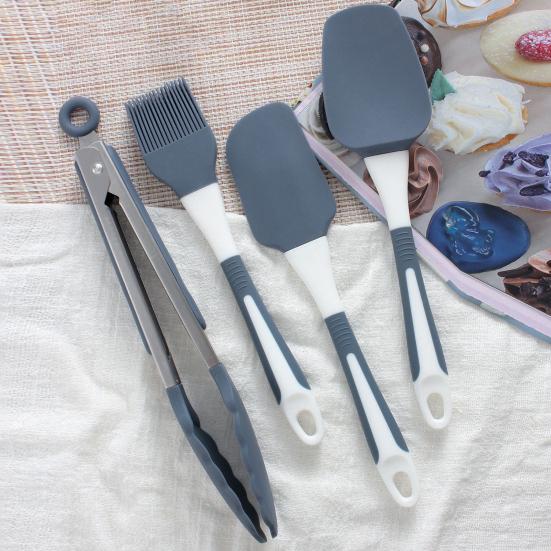 Силиконовый инструмент для выпечки, шпатель, скребок, масляная щетка, яичный венчик, пищевой зажим, термостойкий пищевой набор кухонных принадлежностей, кухонные принадлежности