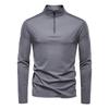 Spring and Summer Men's Sun Protection and UV Protection UPF100+base Shirt Long Sleeved Half Zip T-shirt for Men