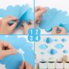 16 PCS 3D Cloud Decoration Blue Hanging Clouds and Raindrop for Cloud Ornaments Hanging Ceiling Decor for Party Nursery Children Room Ceiling