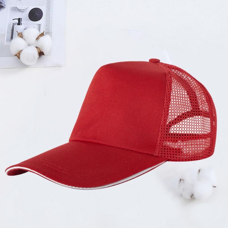Volunteer Summer Breathable Baseball Mesh Cap Printing Travel Sun Hat Small Batch