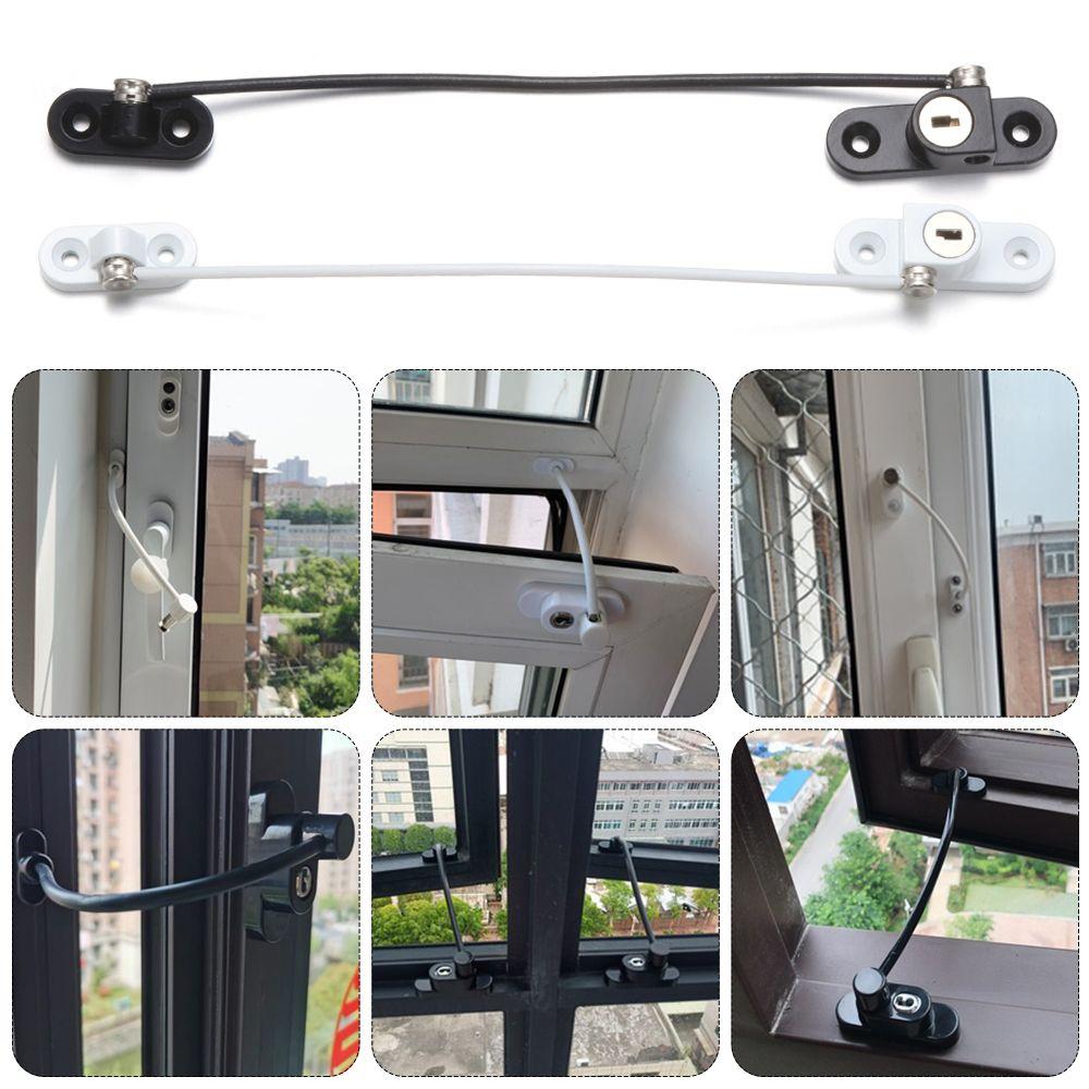 Детская безопасность Детская безопасность Дверной замок Оконный тросовый замок Ограничитель Провод Домашний замок