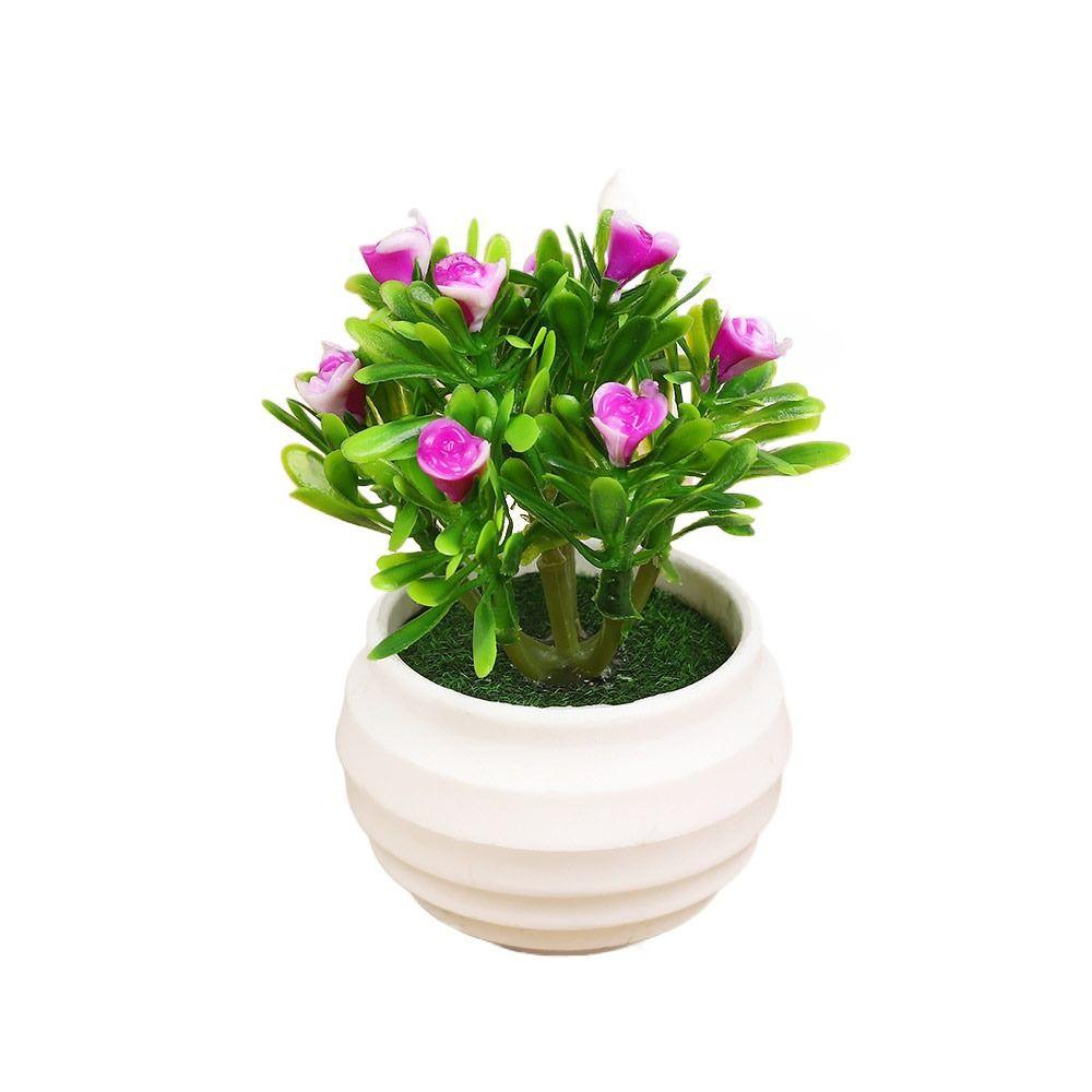 Имитация лилии розы реалистичное растение в горшке яркая искусственная трава в горшке подарок искусственный цветок бонсай