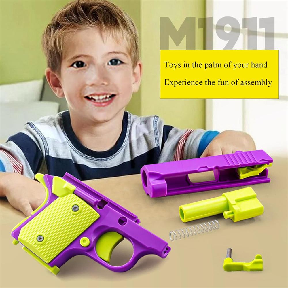 3D 1911 Печатные Маленькие Пистолеты Игрушки Мини Снимающие Стресс Фиджет Пистолеты Для Детей Взрослых Подходит Для Снятия Тревоги Подарок