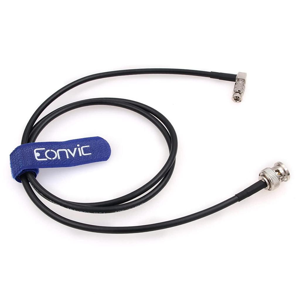 Eonvic BNC Male to High Density Micro BNC Right Angle Video RG59 Belden 1855A Cable для Blackmagic Video Assist HD-SDI 3G/6G 5" (50см)