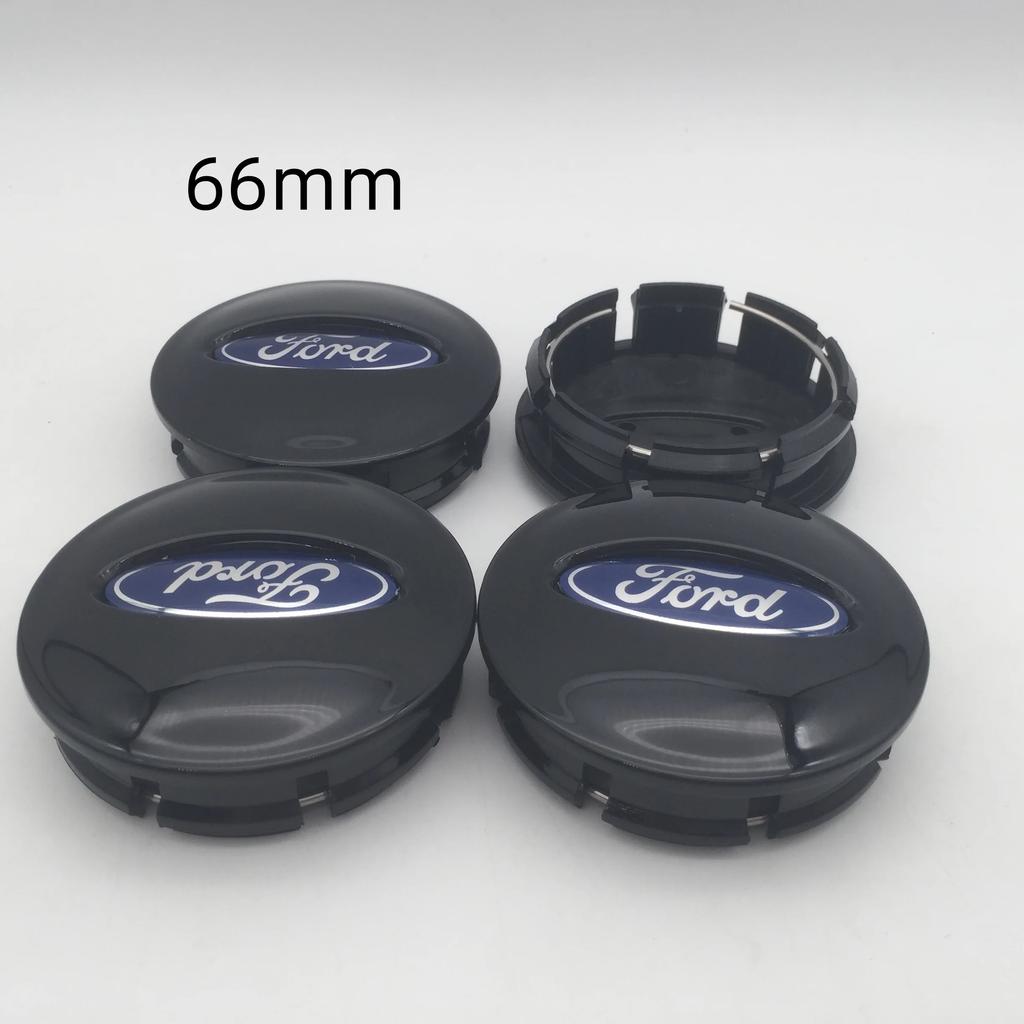 Car Sticker 4pcs 3D for ford 66mm blue/black/silver Car emblem Wheel hub Center Cap Badge covers sticker Decal styling auto Acce