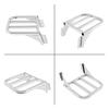 Motorcycle Chrome Rear Luggage Rack Carrier Solo Seat Parts For Harley Sportster XL 883 1200 Dyna Softail FLST FLSTC FLSTSC