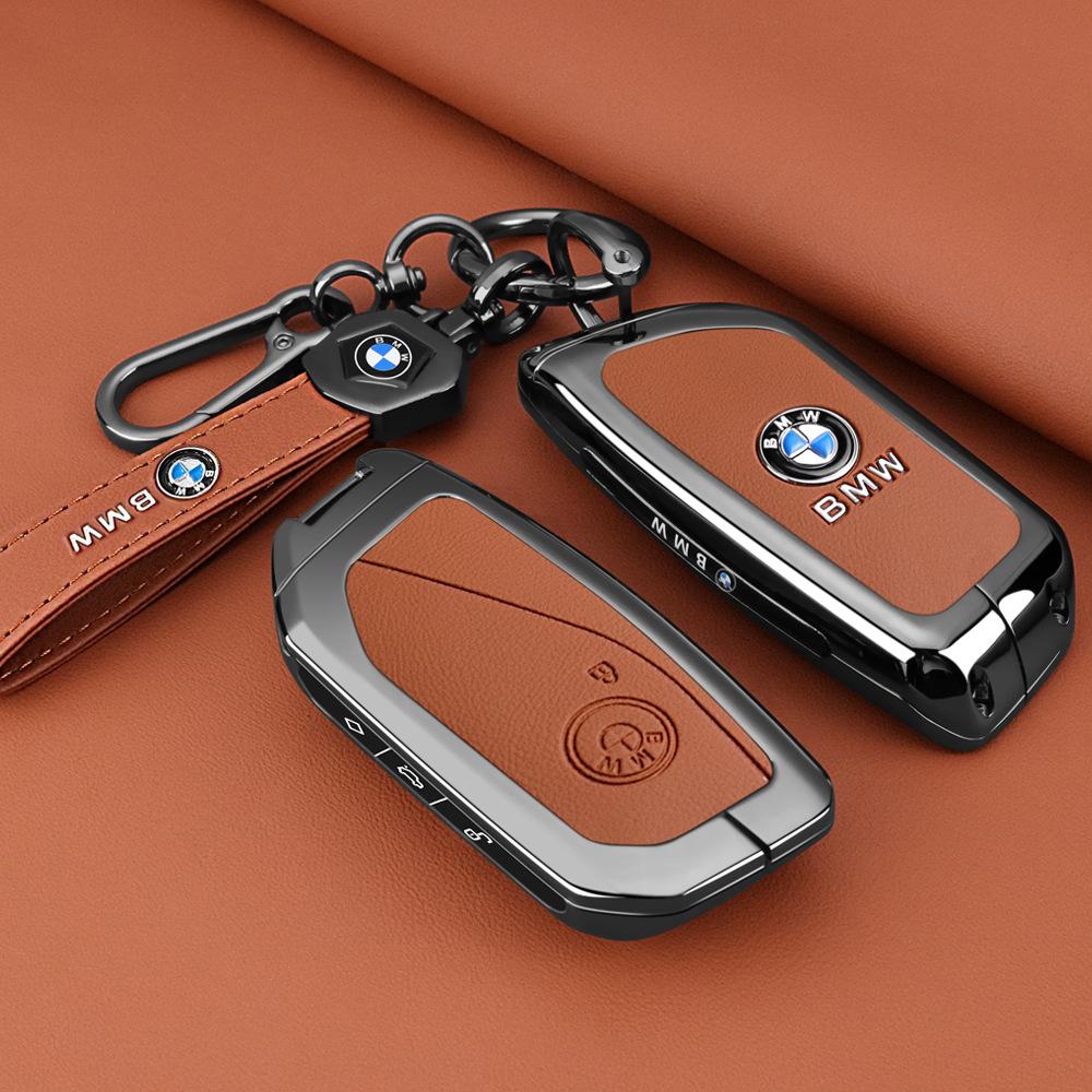 Styling Zinc Alloy Car Key Cover Case Holder For BMW 1 3 7 Series X1 X3 X5 X6 X7 F20 F15 F16 F48 G20 G30 G01 G02 G05 G11 G32 CZ9