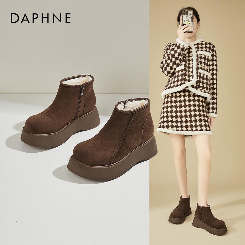 Женские зимние ботинки на платформе с меховой подкладкой DAPHNE