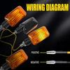 4PCS LED Turn Signal Light Indicator Driving Lamp Blinker Set For 12V Motorcycle