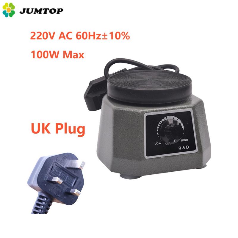 Вибратор для зубного гипса, круглая пластина, небольшой гипсовый шейкер с переменной интенсивностью, регулируемая скорость, вибрационный стол для гипсового оборудования