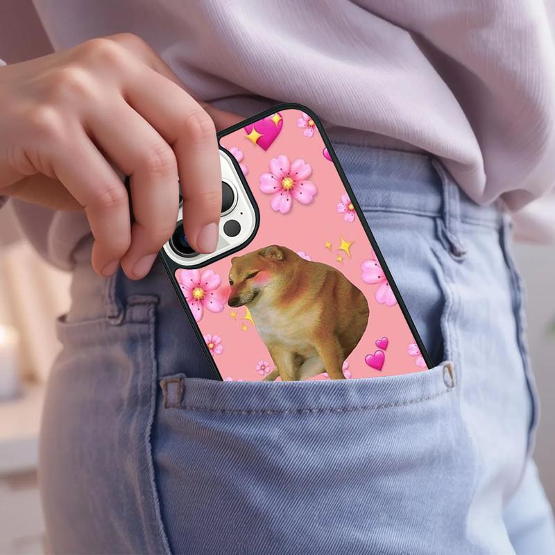 Cheems Doge Phone Case For IPhone 18 17 Air 15 16e 14 13 Pro Max Coque 12 11 Pro Max PLUS cover