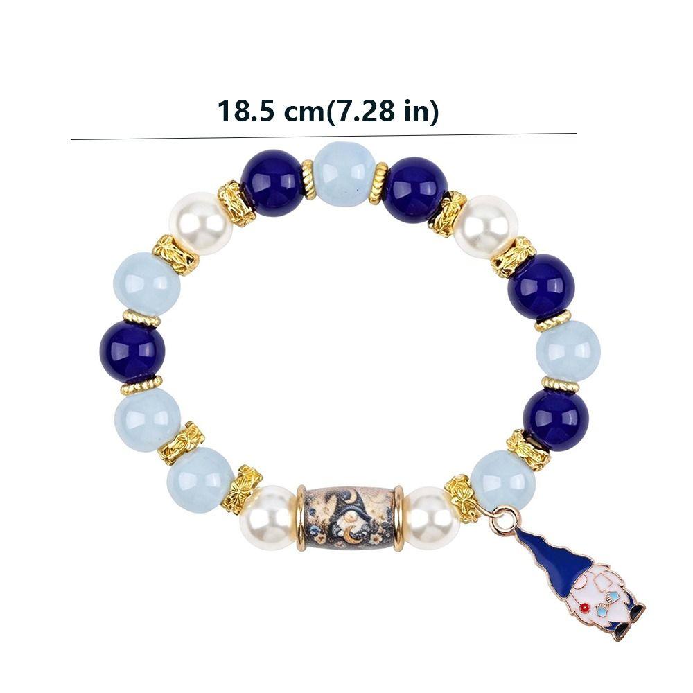 Natural Crystal Dwarf Beaded Bracelet Elastic Rope Crystal Flower Bracelet Party Favor