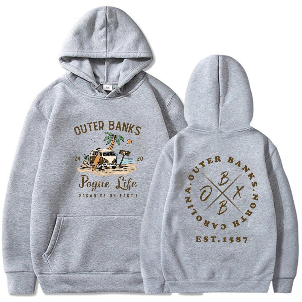 Женская толстовка с длинными рукавами Outer Banks, толстовка Pogue Life, студенческий пуловер в стиле Харадзюку, топы с капюшоном, Sudadera, толстовки