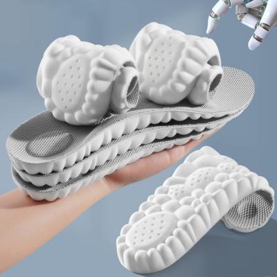1 пара стелек с эффектом памяти, поддерживающих свод стопы, 4D Cloud-Soft Comfort Soles, дышащие, устойчивые к запахам, амортизирующие и облегчающие боль стельки для снятия усталости ног