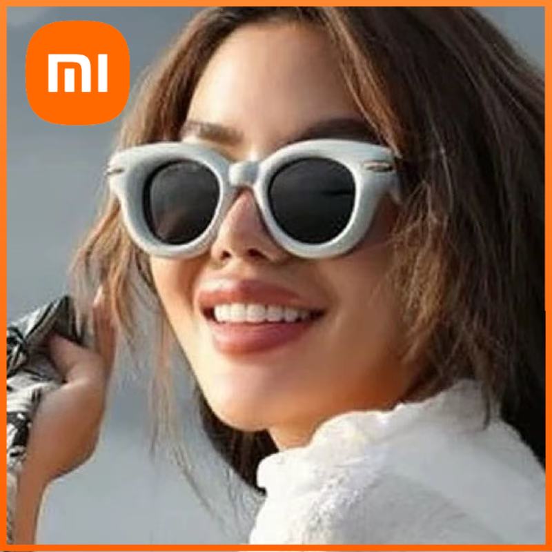 Xiaomi Солнцезащитные очки с толстой оправой, очки-пузыри, преувеличенные, новые, модные, круглые, очки-линейки личности, гвоздики 7783