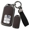 Ontto Honda Smart Key Case, Key Holder, Alloy + PU Leather, Key Cover, For