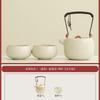Ru kiln's particularly beautiful teapot 1011 new light luxury modern high-end sense, one person uses a single pot to make tea for home use