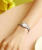 Lollalojeu Tea-Time Mother-Of-Pearl Cubic Women'S Metal Watch
